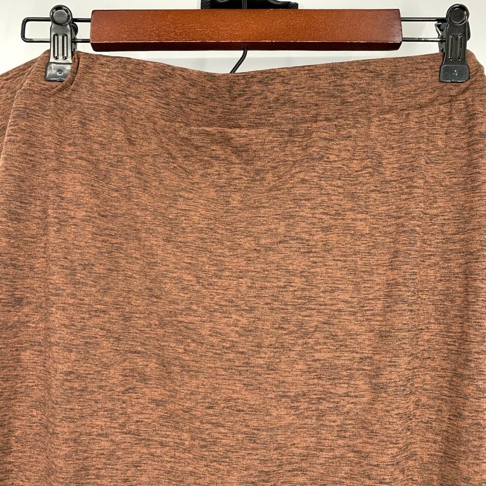 Wild Fable Orange Black High Rise Knit Midi Skirt - Picture 7 of 9